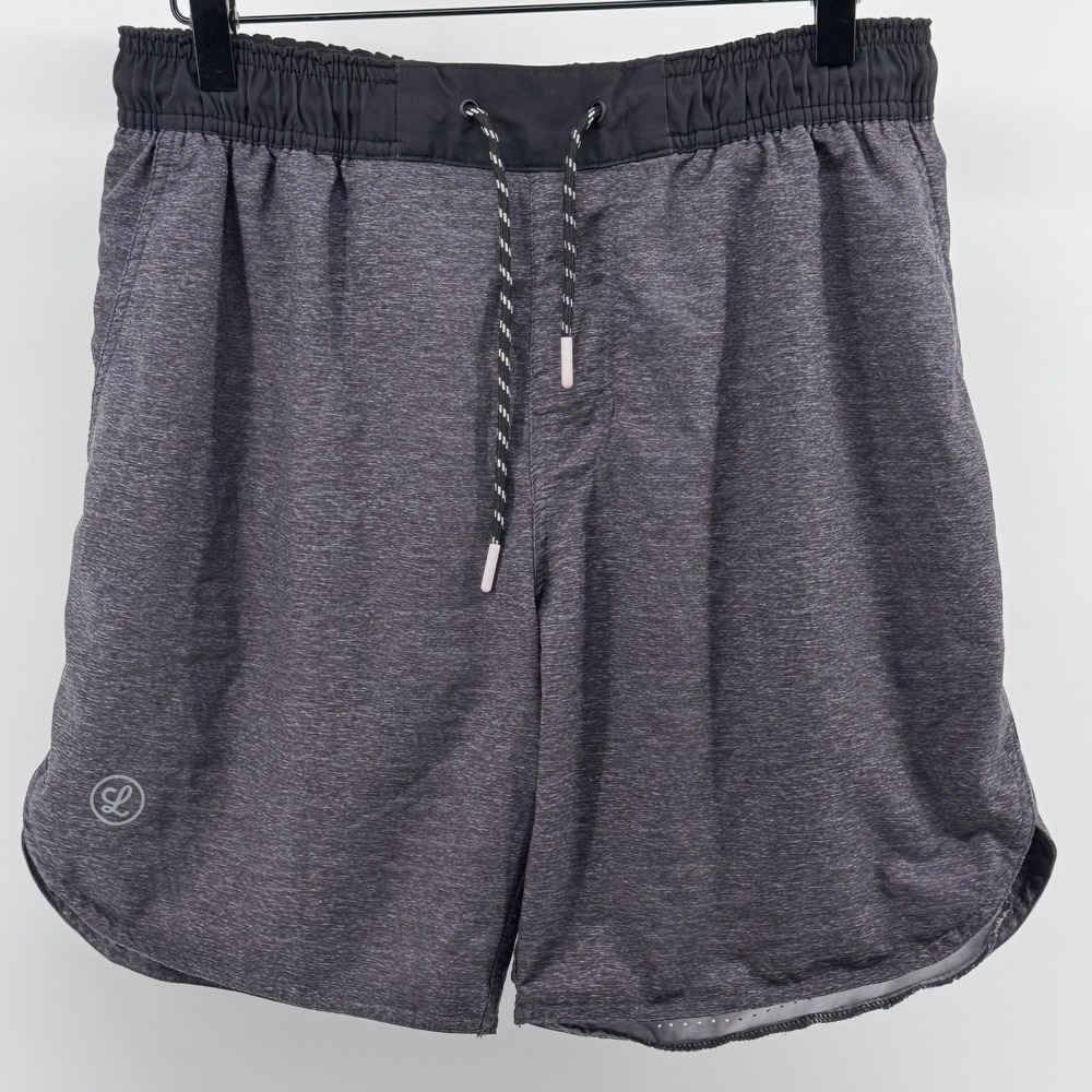Legends Luka Shorts Mens Medium Gray Heather Lined Athletic Training Gym Run